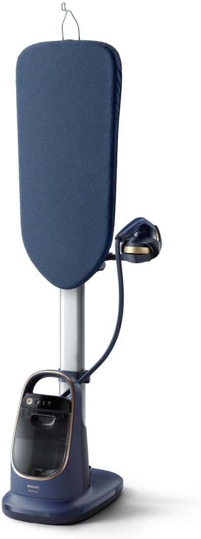 Philips All-in-One-Strijkoplossing 8500-Serie - Multi-hoek strijkplank, No-burn-technologie, Afneembare voet, Dubbele verwarmingstechnologie, Doodt 99,9% van alle bacteriën en stofmijt* (AIS8530/20)