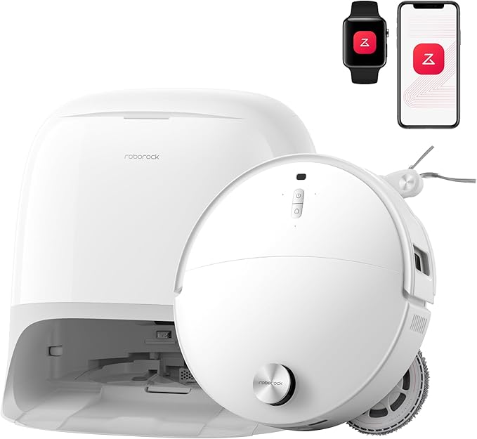roborock Qrevo Curv 2 Pro Robotstofzuiger en Dweil, 25.000 Pa Zuigkracht, Geen Klitten, 100 °C Heetwaterwas, Zelfreinigend, Slimme Obstakelvermijding, Automatische droging