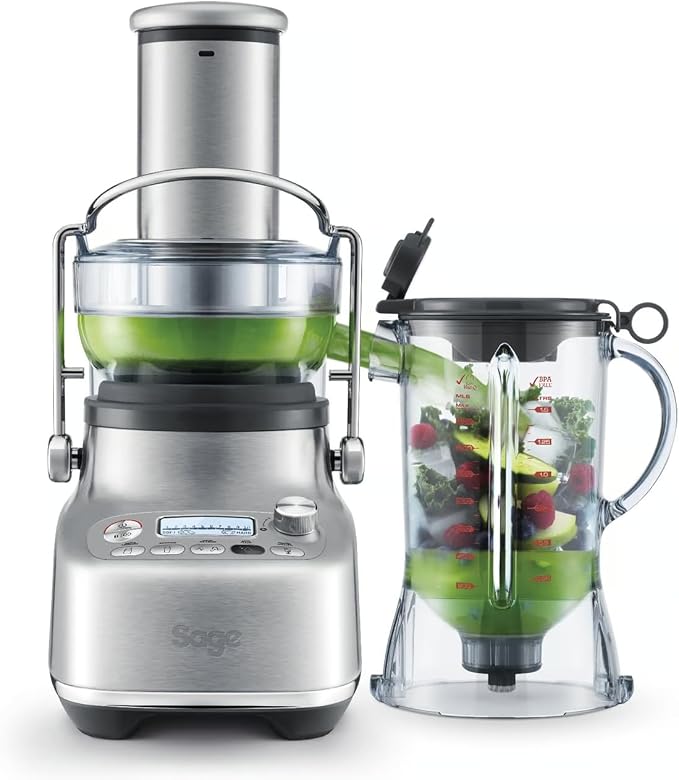 Sage - The 3X Bluicer Pro - Blender, Sapcentrifuge - Geborsteld Roestvrij Staal