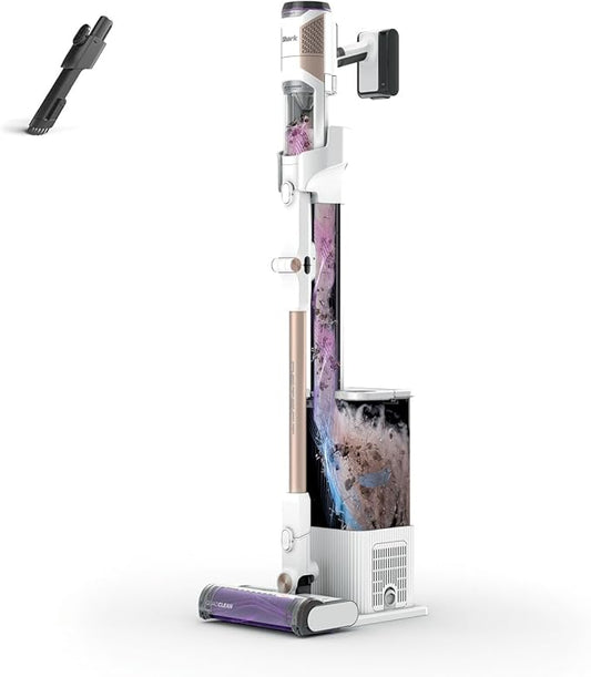 Shark Detect Clean & Empty snoerloos, krachtige zuigfunctie met intelligente vuildetectie, 2 l zelf legende basis, 60 min gebruiksduur, Anti Hair Wrap, spleetmondstuk met borstel, wit IW3612EU