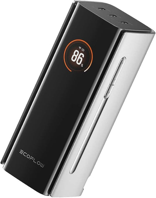 EcoFlow RAPID Pro Power Bank 20.000 mAh | 230 W Max & ge&iuml;ntegreerde kabel 100 W | opladen 120 W | Oplader 4 poorten voor iPhone 15/16, MacBook, Samsung Galaxy, DJI Mavic (laadstation niet inbegrepen)