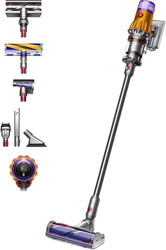Dyson (Yellow & Nickel DysonV12, V12 Detect Slim Absolute Vacuum, 0,35 l)