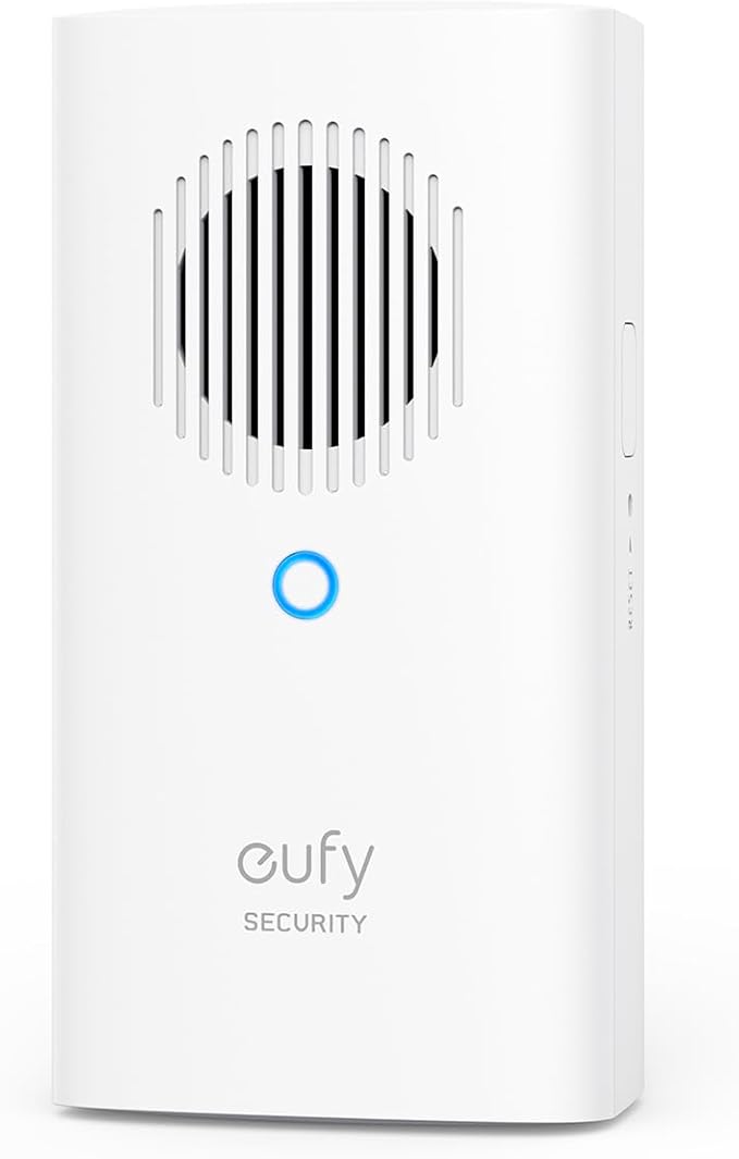 eufy Security Video deurbel Add-on Chime, draadloze bel voor binnen, vereist video-deurbel E340, zonder vertragingen, instelbaar volume, 8 aantrekkelijke melodieën, gratis gebruik