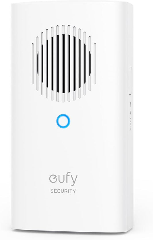 eufy Security Video deurbel Add-on Chime, draadloze bel voor binnen, vereist video-deurbel E340, zonder vertragingen, instelbaar volume, 8 aantrekkelijke melodieën, gratis gebruik