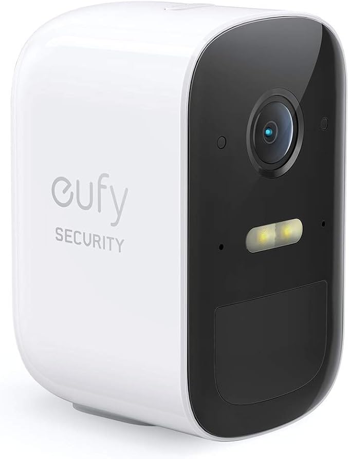 eufy Security eufyCam 2C draadloze bewakingscamera, 180 dagen batterijduur, 1080p HD, IP67 weerbestendig, nachtzicht, compatibel met Homekit, zonder maandelijkse kosten.