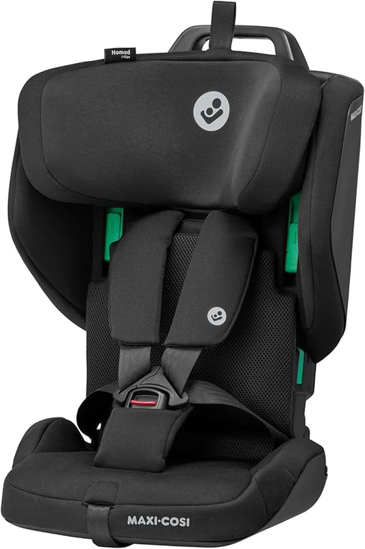 Maxi-Cosi Nomad Plus, Inklapbare Autostoel, 15 Maanden - 4 Jaar, 67-105 cm, Draagbare Reis Autostoel, Ultra-Compact & Lichtgewicht, Bescherming Zijdelingse Botsing, Past in elke auto, Authentic Black
