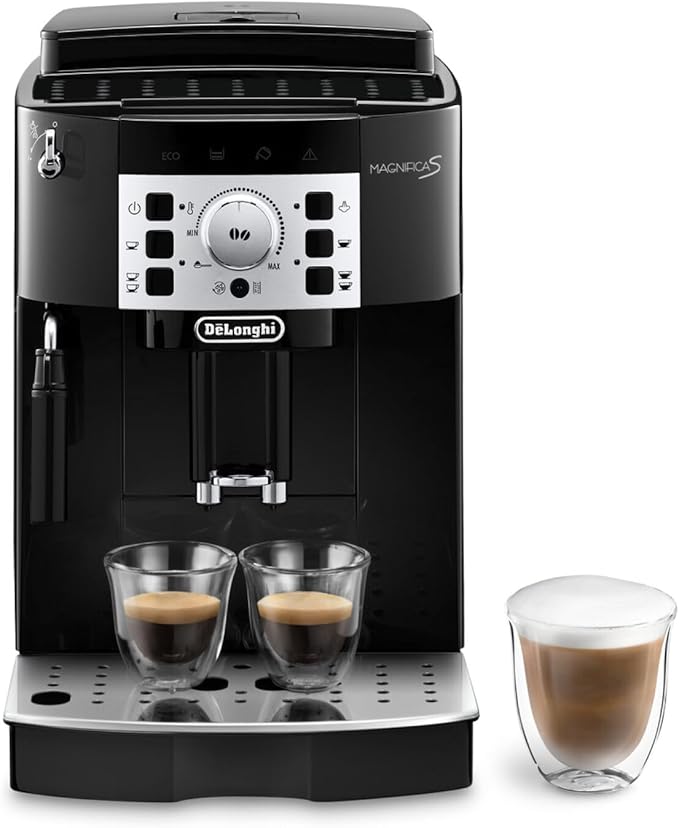 De'Longhi Magnifica S, Automatische Koffiezetapparaat van Bonen tot Kopje Koffie, Espresso en Cappuccino Apparaat, ECAM22.110.B, Zwart