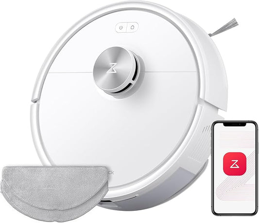 roborock Q7 M5 Robotstofzuigerset met dweilfunctie, 10.000 Pa zuigkracht, dubbel antiklitsysteem, 150 min. gebruiksduur, LiDAR-navigatie, Stofzuigerrobot voor tapijt, dierenharen, App