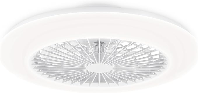 Philips Amigo Ventilator - Energiezuinige LED verlichting - Plafondlamp - Instelbare kleurtemperatuur - 57,5 cm diameter -Afstandsbediening - Wit