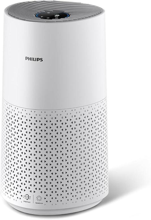 Philips 1000-Serie Luchtreiniger, Verwijdert Ziektekiemen, Stof en Allergenen in Ruimtes tot 78m², CADR 300 m³/h, Slaapstand (AC1711/10)