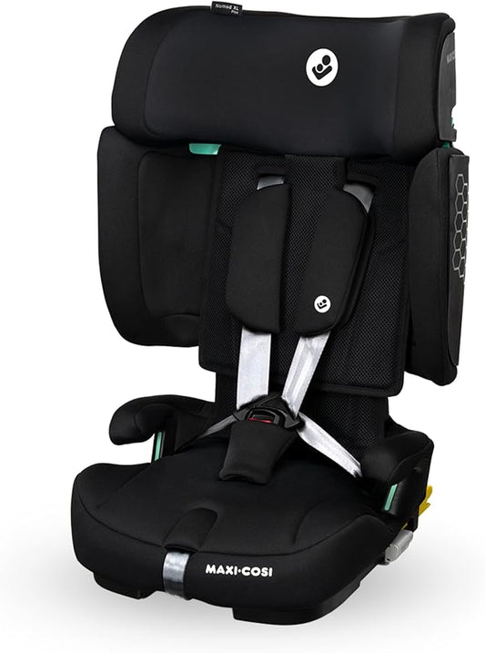 Maxi-Cosi Nomad XL Plus, Meegroei Kinderautostoel, 15 maanden - 12 jaar, 76-150cm, Autostoel Opvouwbaar, Compact, Lichtgewicht, G-CELL voor Bescherming Bij Zijwaarts Botsen, Reistas, Authentic Black