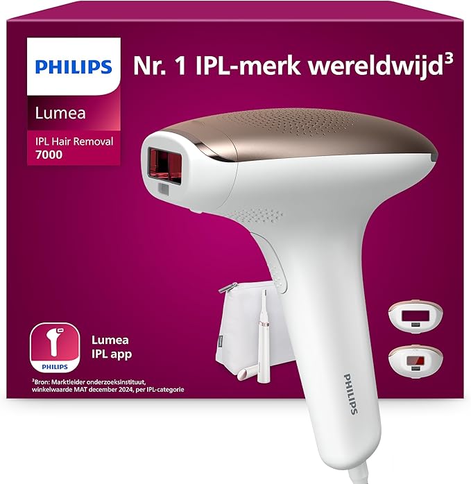 Philips Lumea IPL Advanced, 2 opzetstukken - ontharingsapparaat plus Satin Compact-pentrimmer (BRI921/00)
