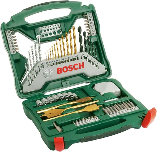 Bosch 70-delige X-Line Titanium boren- en schroefbitset (hout, steen en metaal, accessoire boormachine)
