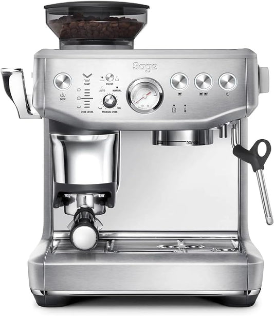 Sage - The Barista Express Impress - Espressomachine met Handmatige Melkopschuimer en Geïntegreerde Molen - Instelbare Dosering, 25 Maalstanden - Geborsteld Roestvrij Staal