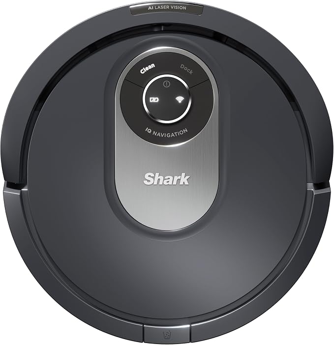 Shark AI RV2001EU Robotstofzuiger, tot 90 minuten looptijd, UltraClean, zelfreinigende borstelrol, compatibel met wifi-app, Alexa