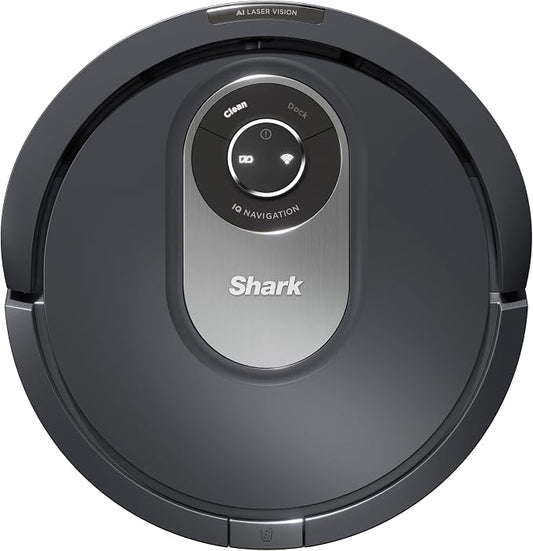 Shark AI RV2001EU Robotstofzuiger, tot 90 minuten looptijd, UltraClean, zelfreinigende borstelrol, compatibel met wifi-app, Alexa