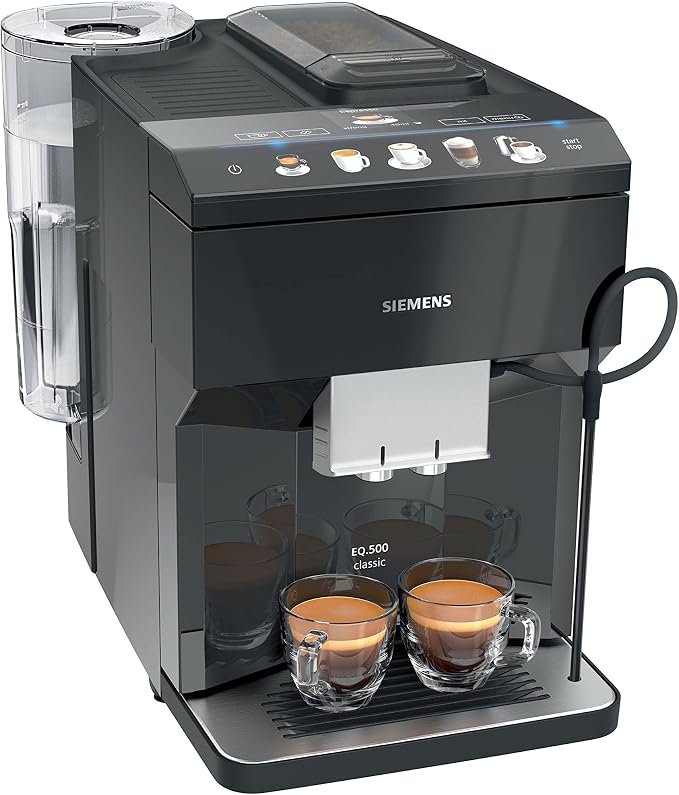 Siemens, Volautomatische koffiemachine, EQ500, TFT-display, houder voor gemalen of gemalen koffie, iAroma-systeem, TP503R09