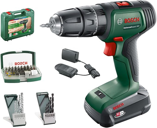 Bosch accuklopboorschroevendraaier UniversalImpact 18V (1 accu, 18 Volt System, in koffer) – Amazon Editie