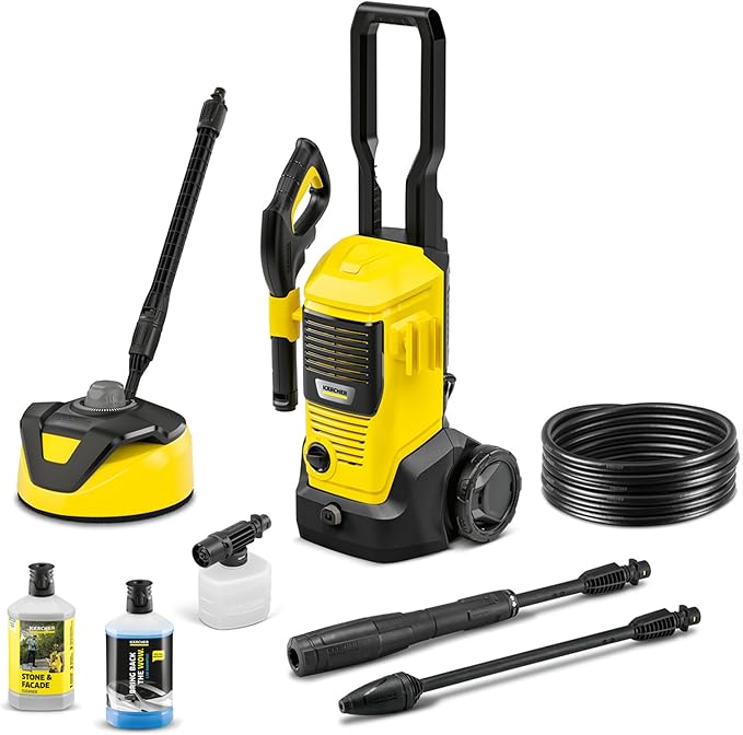 Kärcher hogedrukreiniger K 4 FJ Home, druk: max. 130 bar, afgifte: 420 l/u, oppervlakteprestatie: 30 m²/u, waterfilter, gewicht: 5,7 kg, HD-pistool, vuilfrees, VPS, schuimsproeier, thuiskit