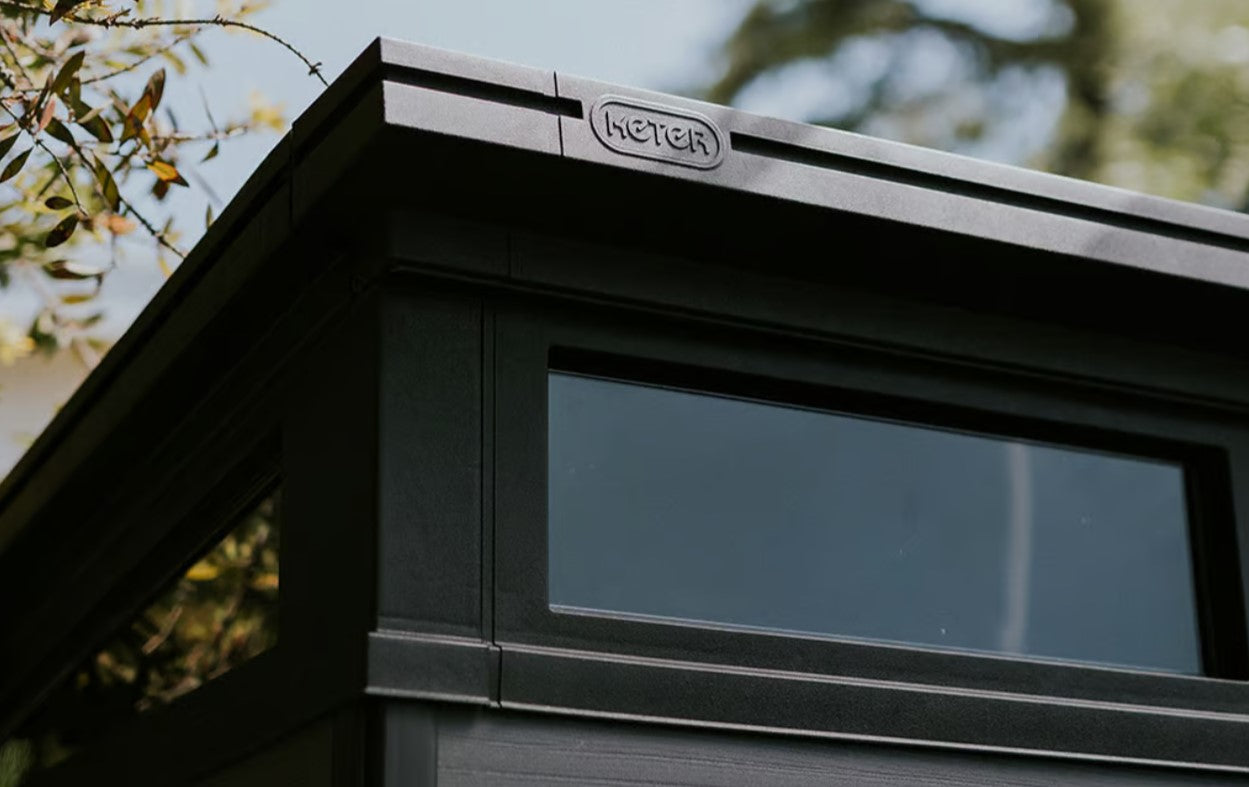 Keter Signature Pent 9x7 Shed - Stormgrey Look (2.8 x 2.2m)